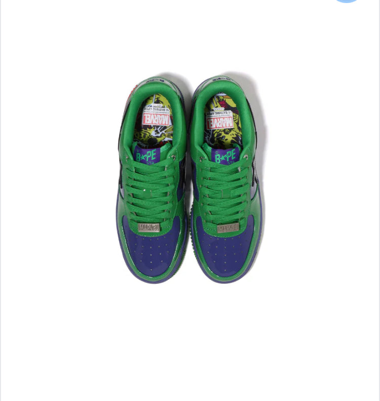 Bape X marvel shoes
