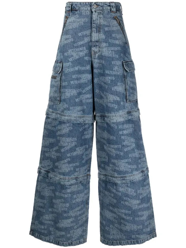 Vetements transformer logo-print jeans